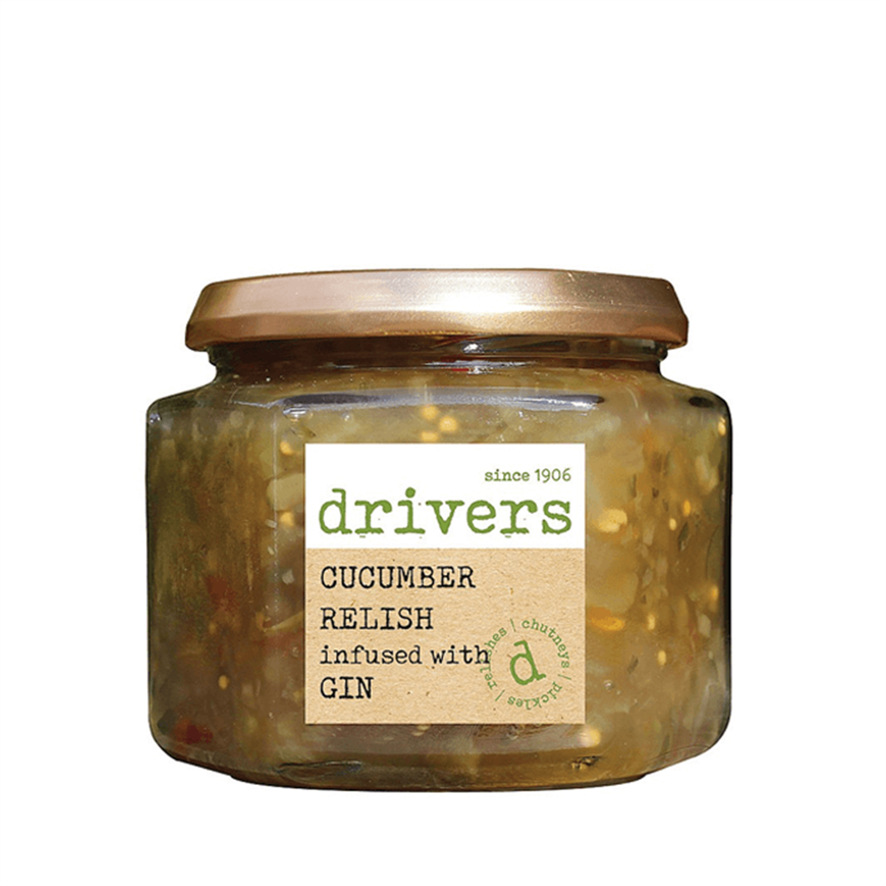 Drivers Cucumber Relish Infused with Gin 350g